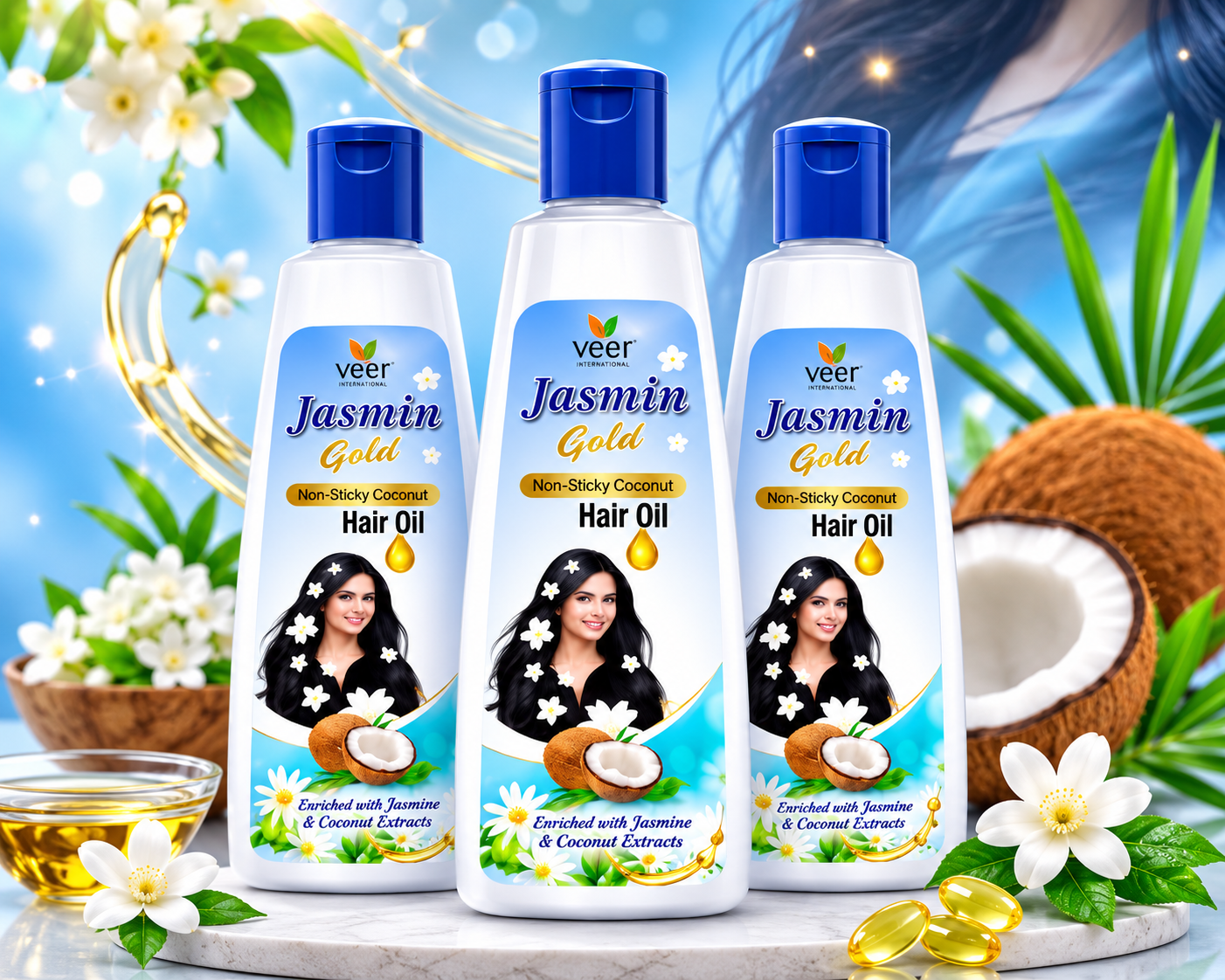 Jasmin Gold Hair Oil